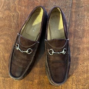 Gucci Horsebit Loafers - brown suede